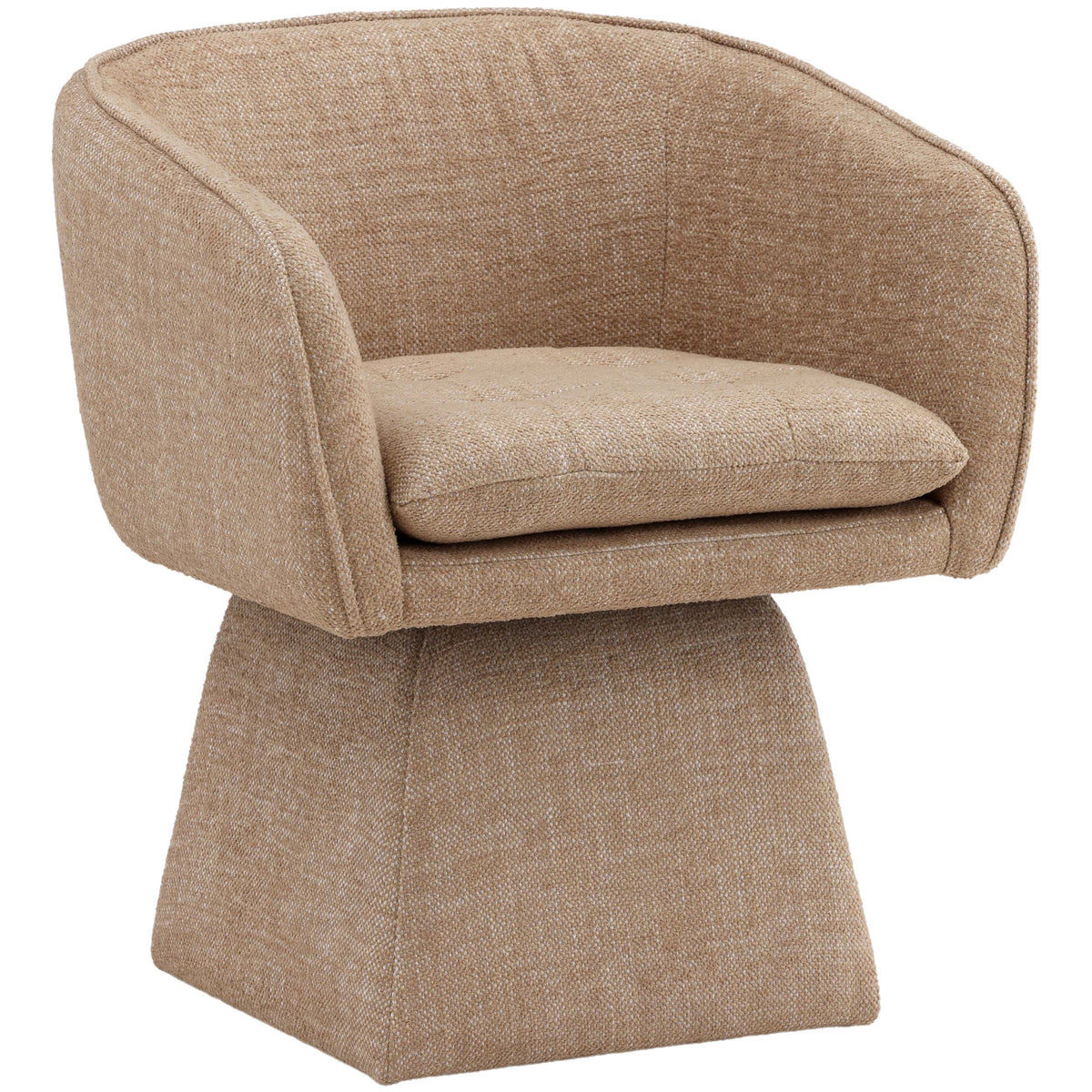 Jonie Swivel Dining Chair, Camel by Dovetail at Eve Furniture