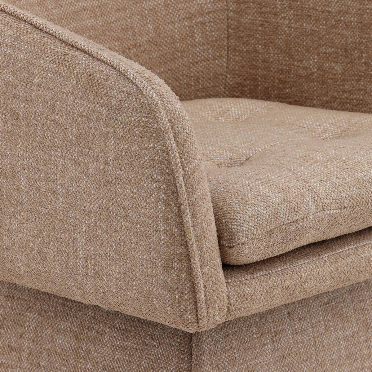 Jonie Swivel Dining Chair, Camel by Dovetail at Eve Furniture