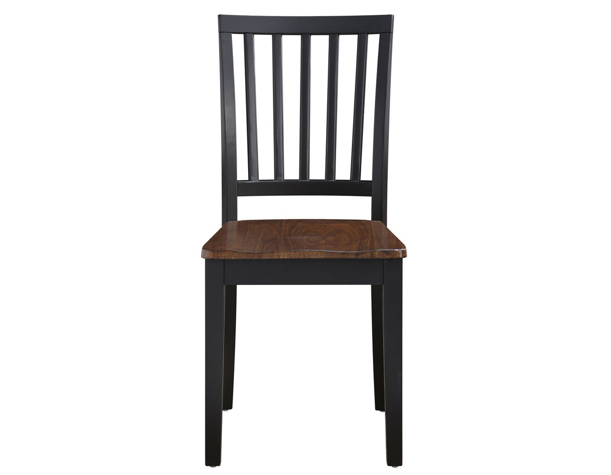 Joplin Walnut/Ebony Solid Wood Dining Chair, Set of 2 by Steve Silver at Eve Furniture