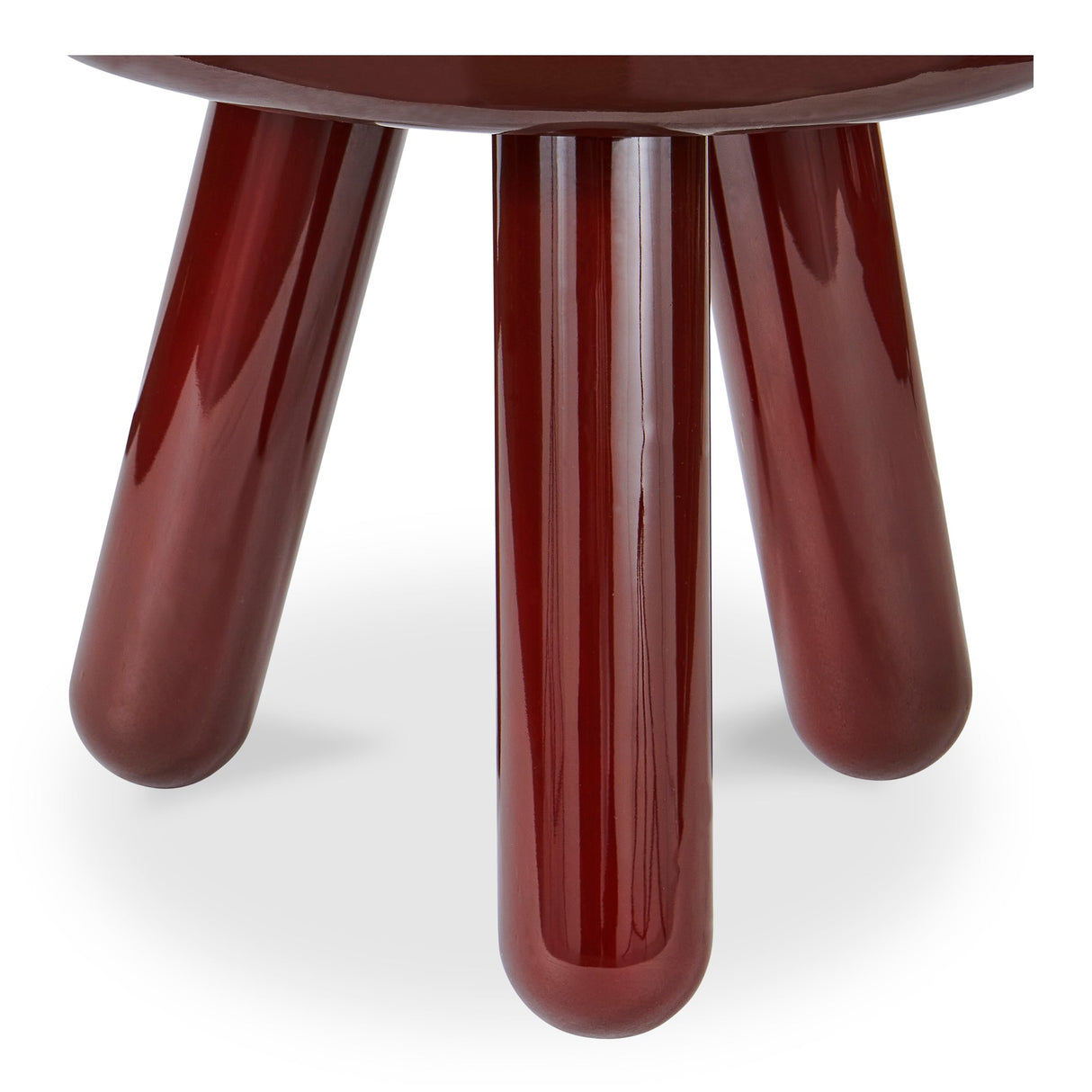 Joy Deep Red Accent Table by Moe's Home at Eve Furniture