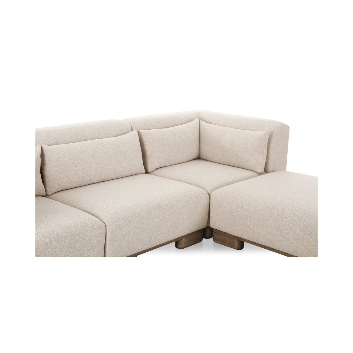 June Oatmeal Lounge Modular Sectional by Moe's Home at Eve Furniture