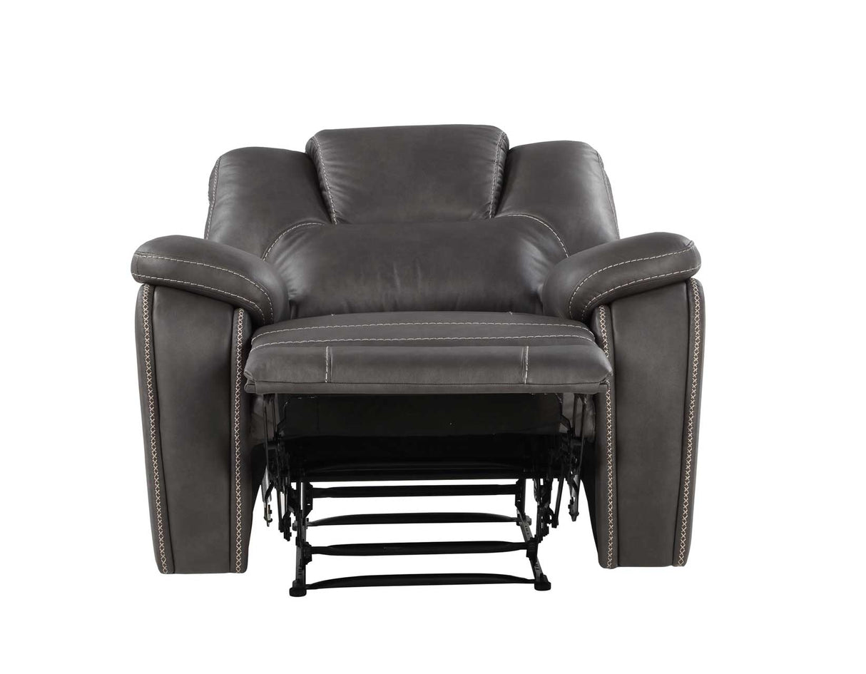 Katrine Charcoal Recliner Chair by Steve Silver at Eve Furniture