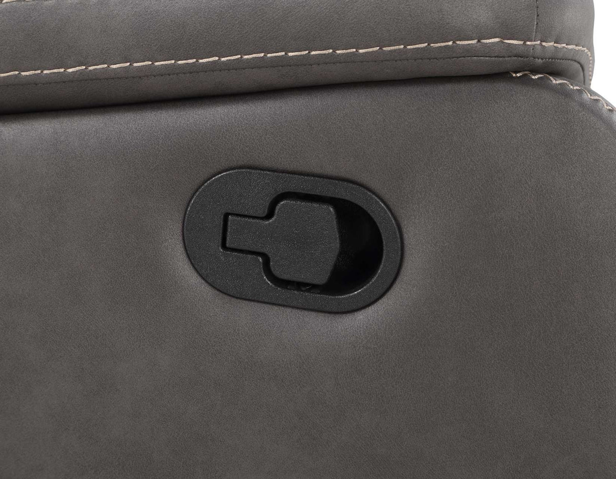 Katrine Charcoal Recliner Chair by Steve Silver at Eve Furniture