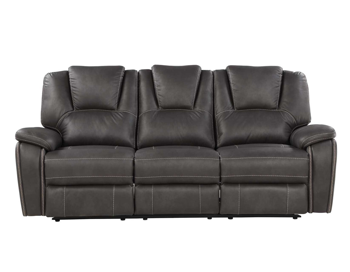 Katrine Charcoal Reclining Sofa by Steve Silver at Eve Furniture