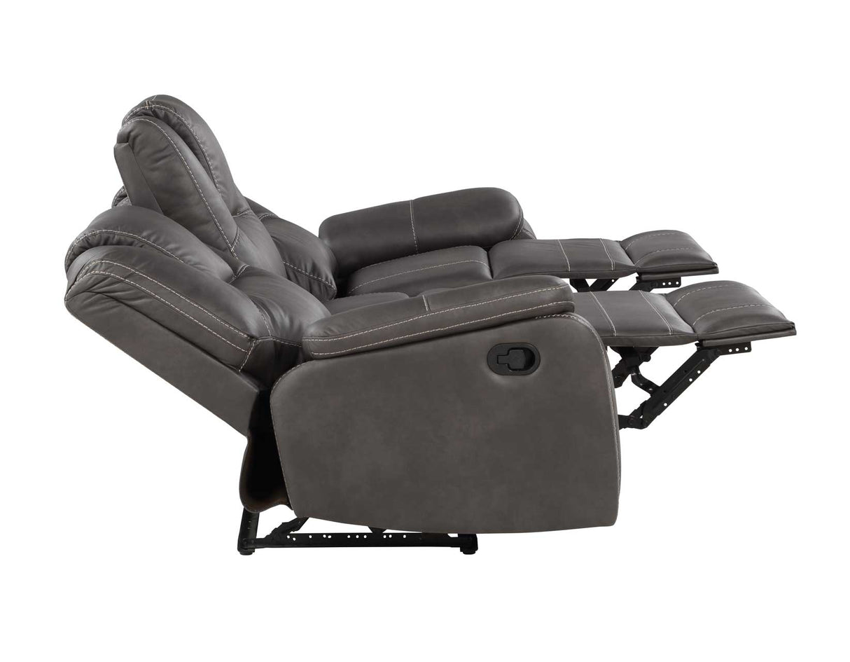 Katrine Charcoal Reclining Sofa by Steve Silver at Eve Furniture