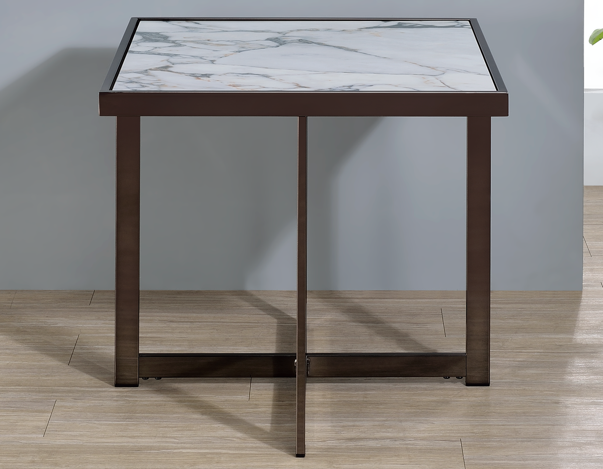 Kayley 3-Piece Sintered Stone Table Set by Steve Silver at Eve Furniture