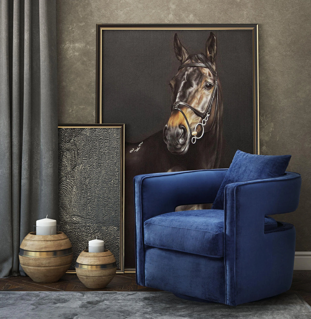 Kennedy Velvet Swivel Accent Chair by TOV Furniture at Eve Furniture