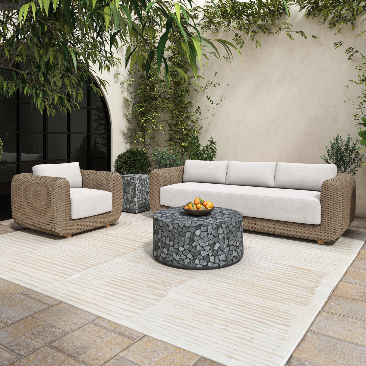 Kiri Black Outdoor Side Table by Moe's Home at Eve Furniture
