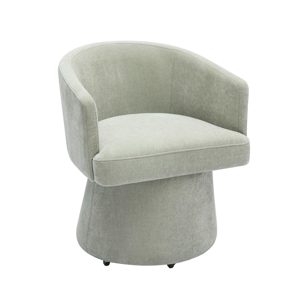 Kristen Upcycled Chenille Rolling Desk Chair by TOV Furniture at Eve Furniture