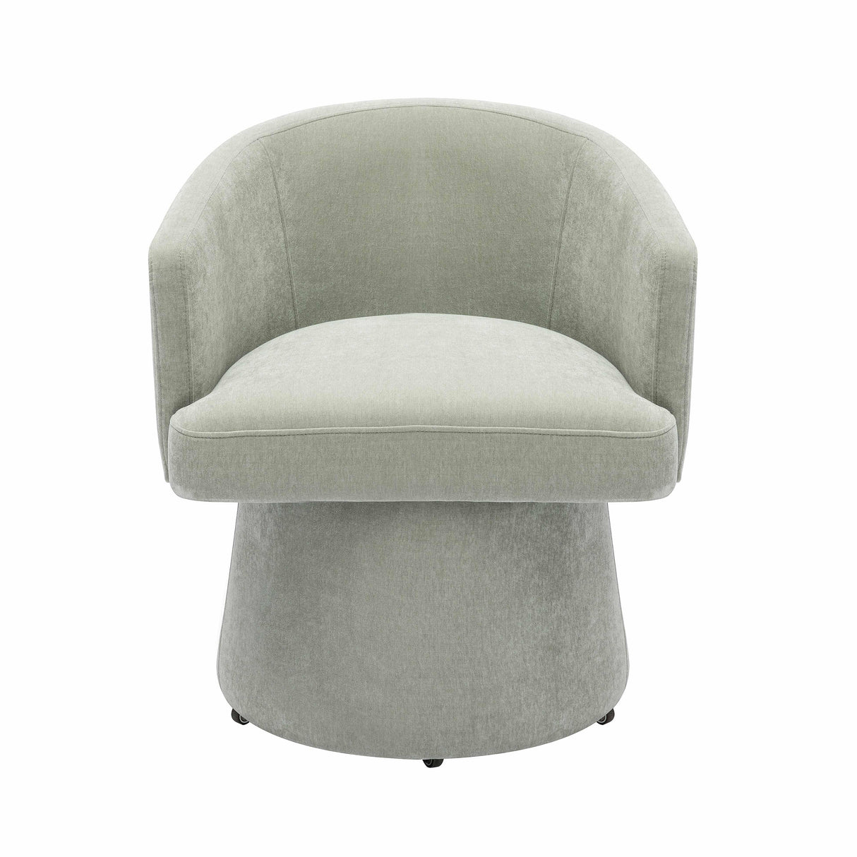 Kristen Upcycled Chenille Rolling Desk Chair by TOV Furniture at Eve Furniture