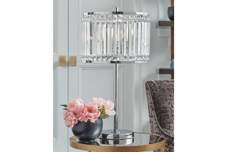 Gracella Chrome Finish Table Lamp