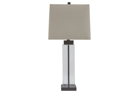 Alvaro Clear/Bronze Finish Table Lamp, Set of 2