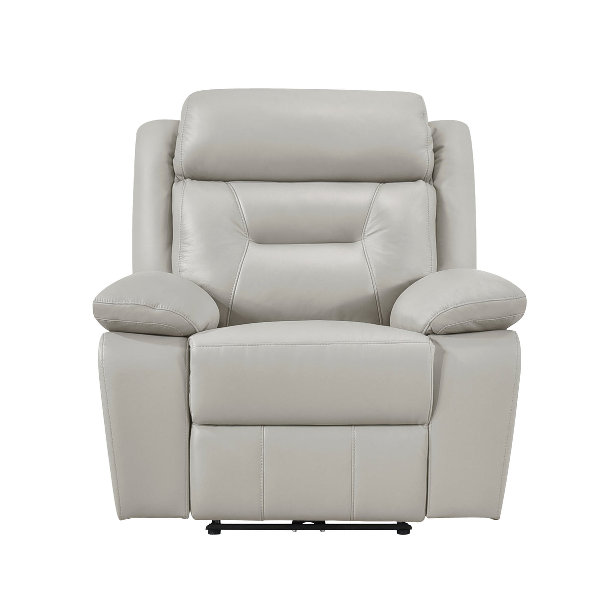 Laconia Silver Leather Power Reclining Chair by Homelegance at Eve Furniture