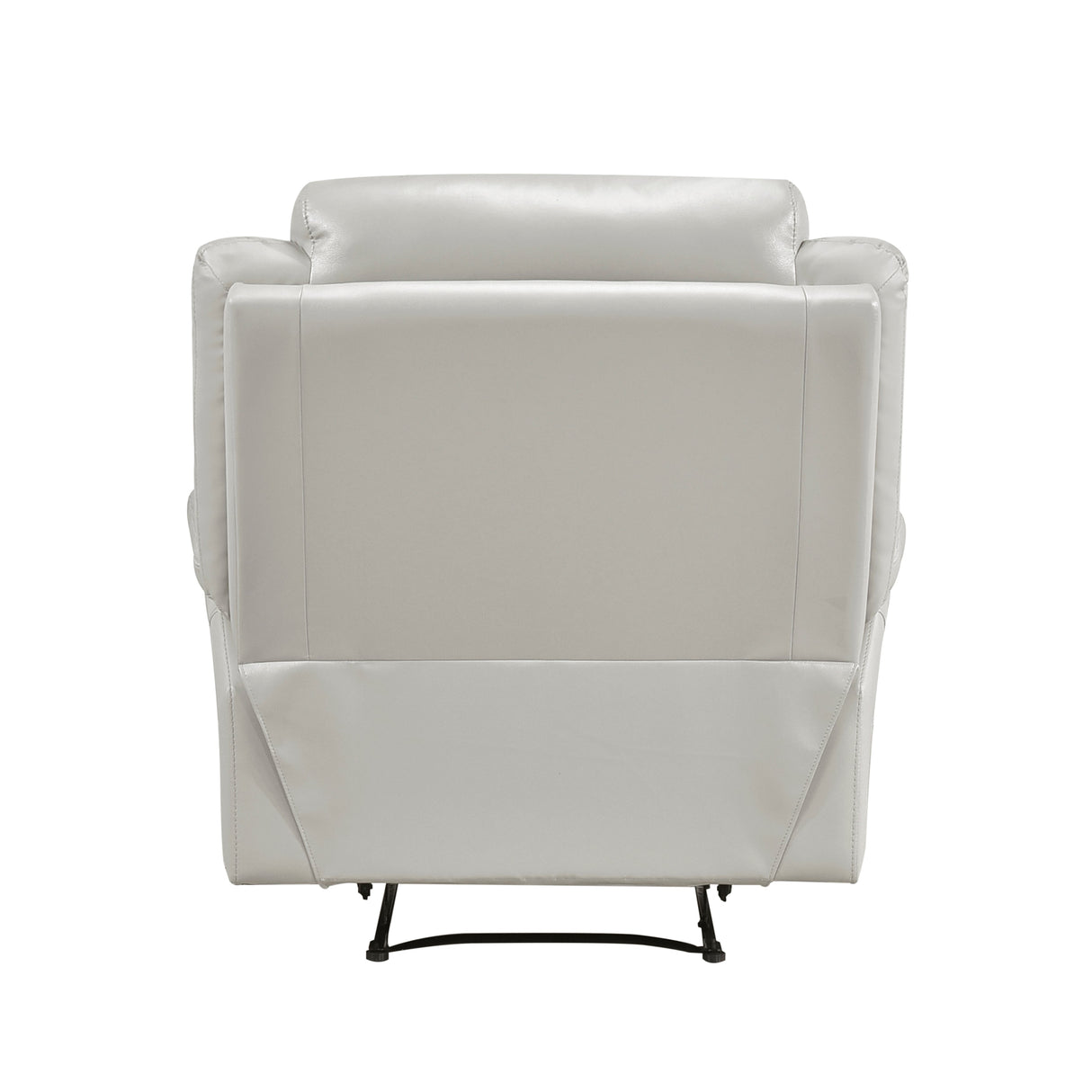 Laconia Silver Leather Reclining Chair by Homelegance at Eve Furniture