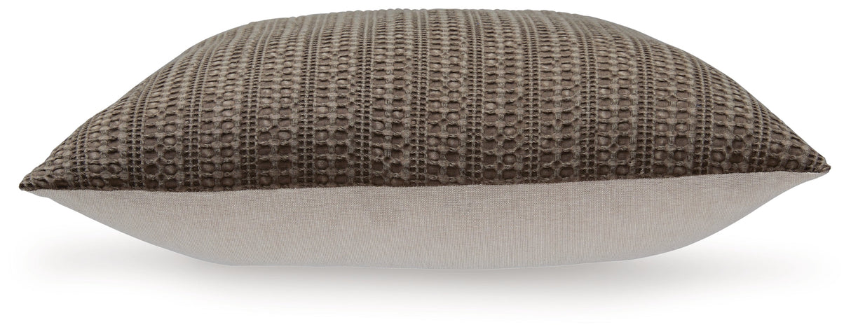 Landcher Brown Pillow by Ashley at Eve Furniture