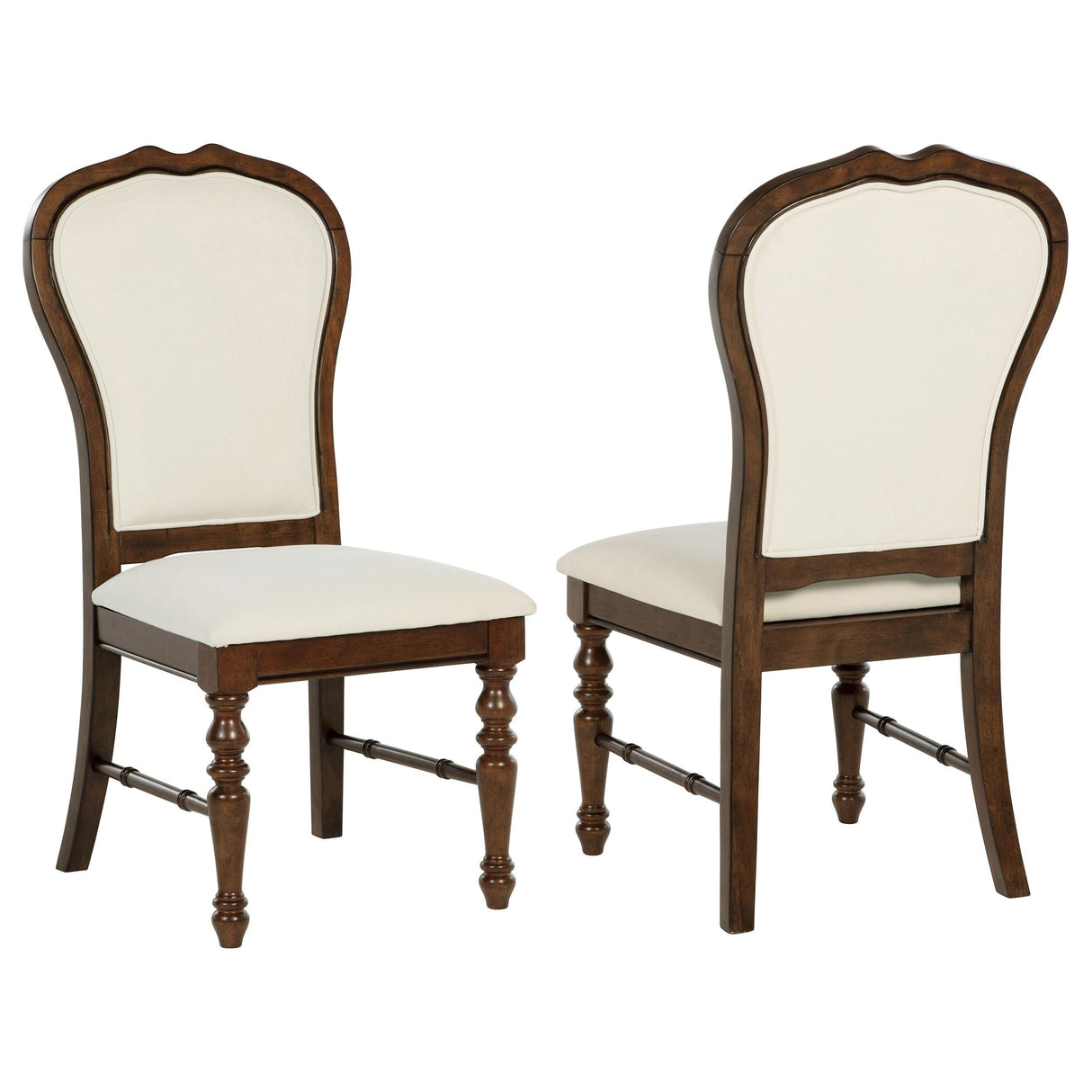 Landon Rich Brown Dining Side Chair, Set of 2 by Coaster at Eve Furniture