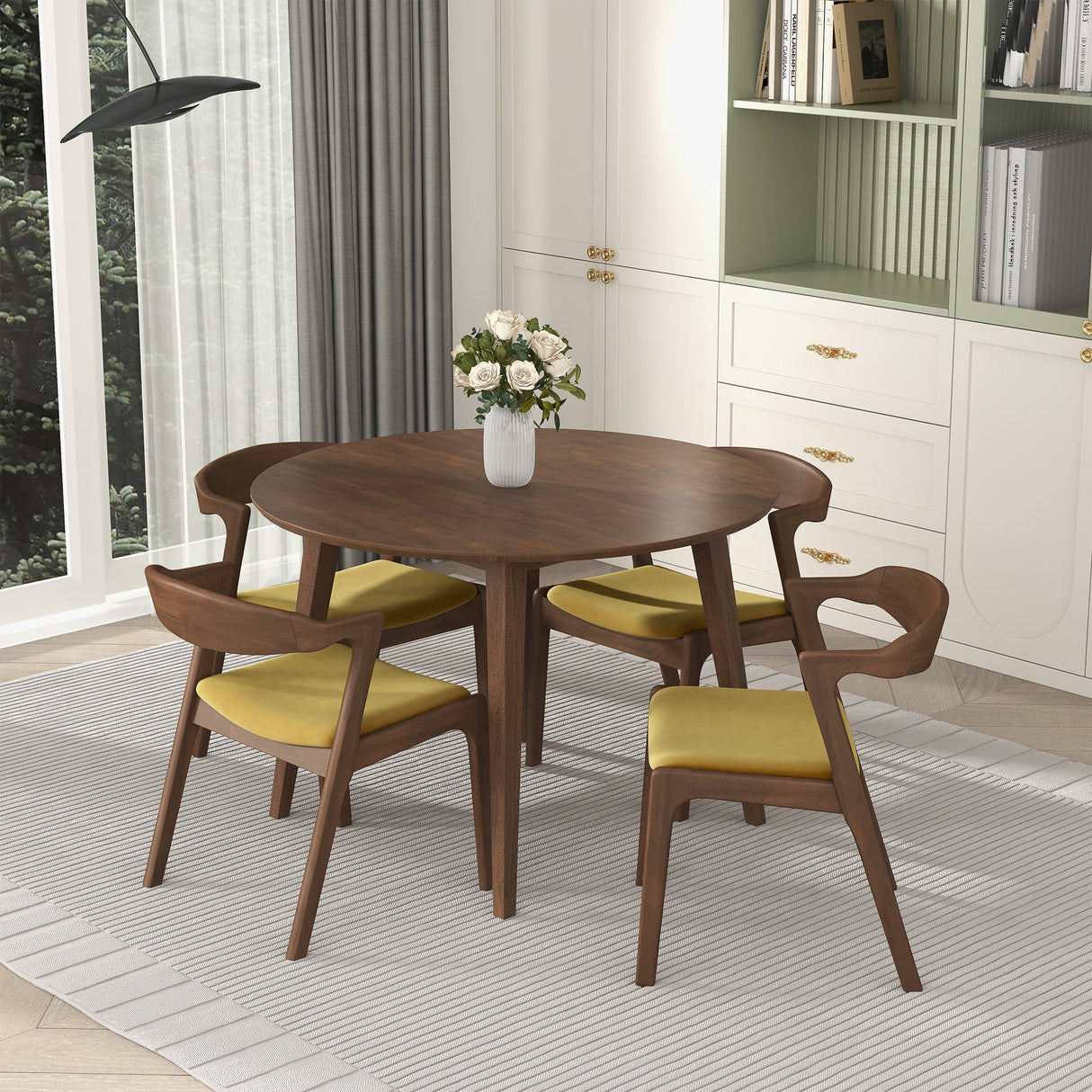 Lara Dining Table (Walnut) by Ashcroft Imports at Eve Furniture