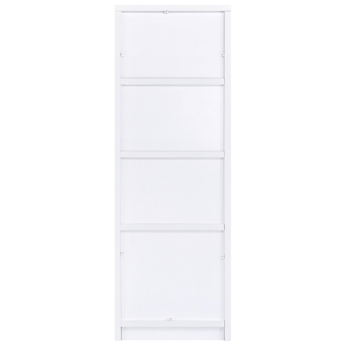 Laughlin White 3-shelf Engineered Wood Media Tower by Coaster at Eve Furniture