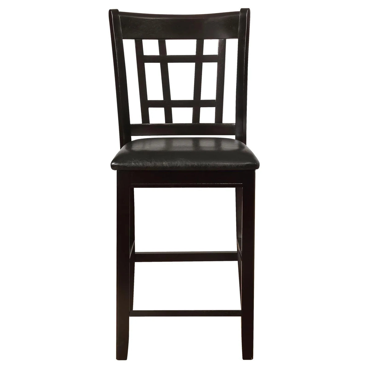 Lavon Black/Espresso Upholstered Counter Height Stools, Set of 2 by Coaster at Eve Furniture
