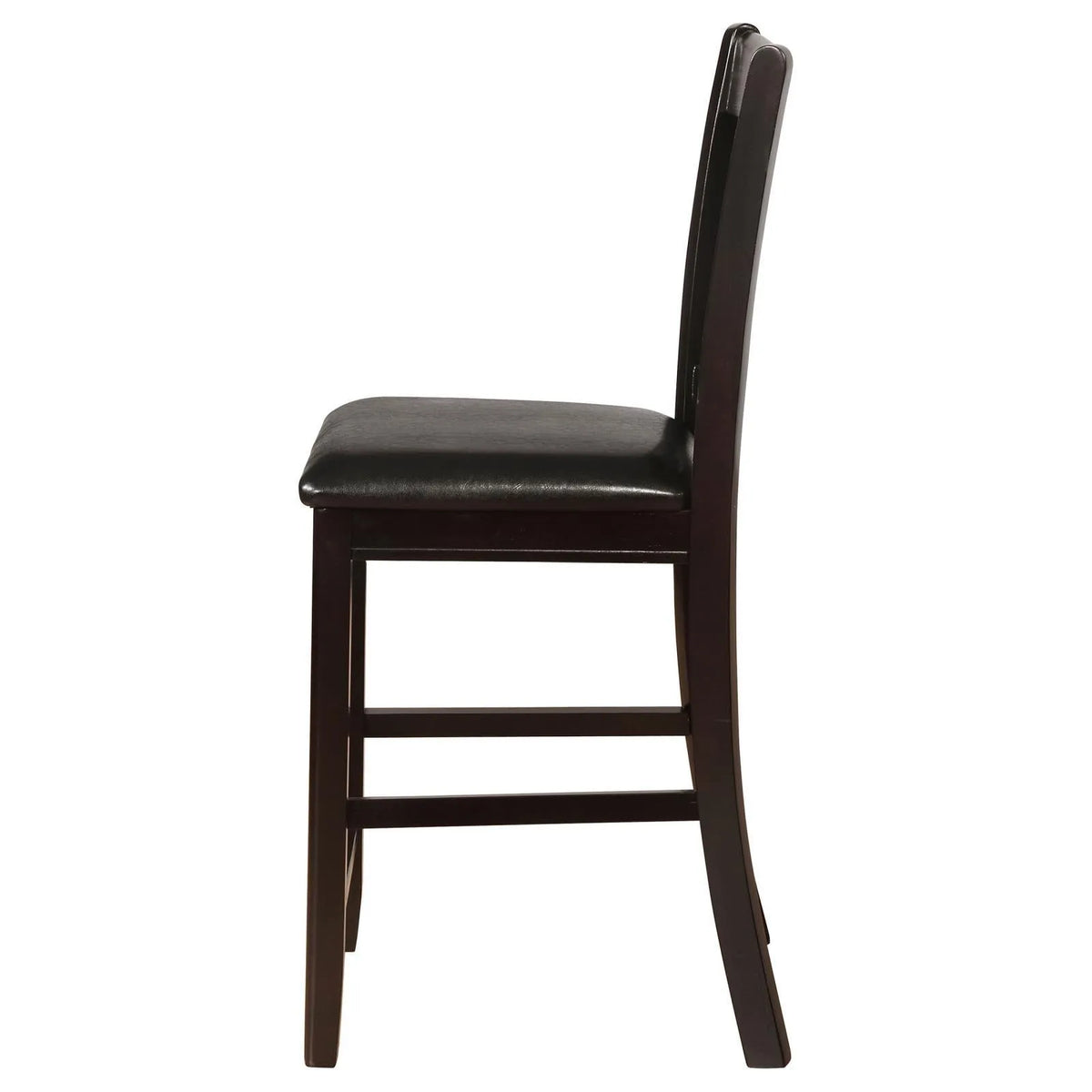 Lavon Black/Espresso Upholstered Counter Height Stools, Set of 2 by Coaster at Eve Furniture