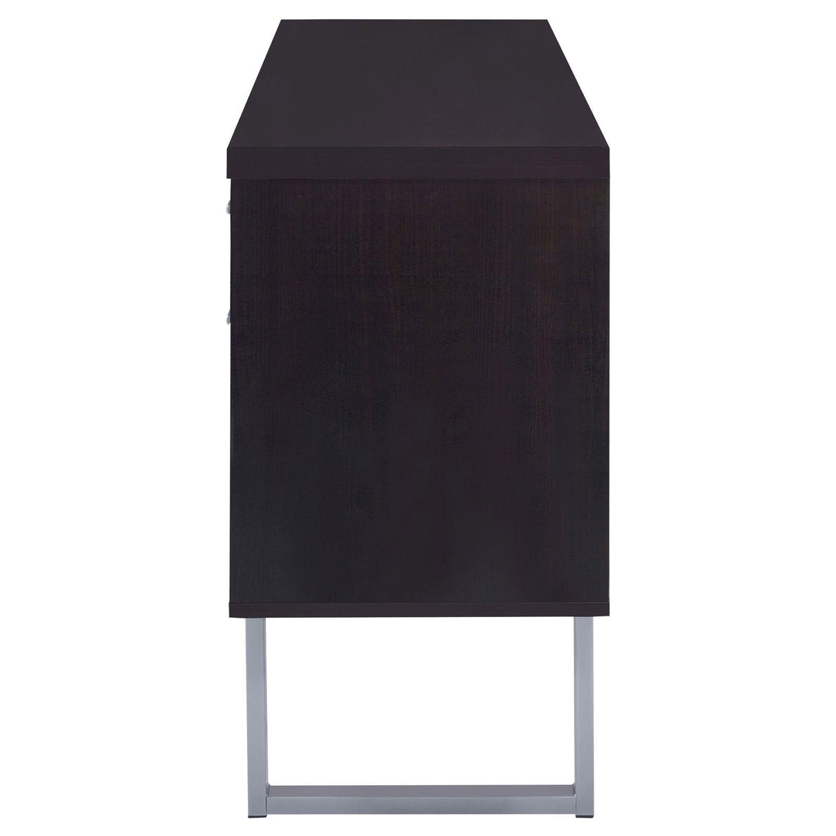 Lawtey Cappuccino 5-Drawer Credenza with Adjustable Shelf by Coaster at Eve Furniture