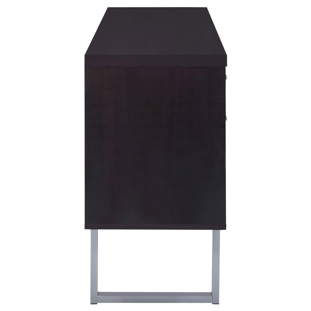 Lawtey Cappuccino 5-Drawer Credenza with Adjustable Shelf by Coaster at Eve Furniture