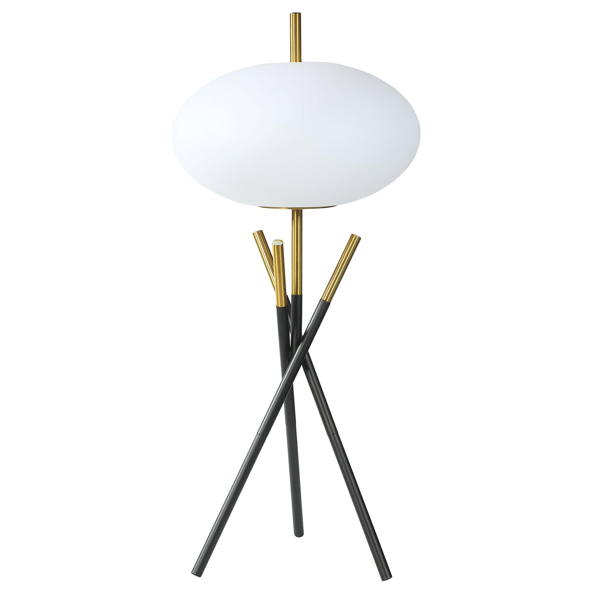 Layton White Orb Shade Tripod Table Lamp by Coaster at Eve Furniture