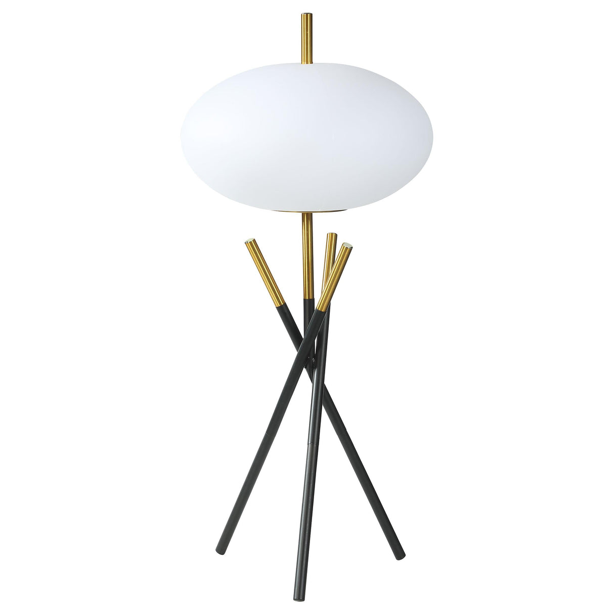 Layton White Orb Shade Tripod Table Lamp by Coaster at Eve Furniture