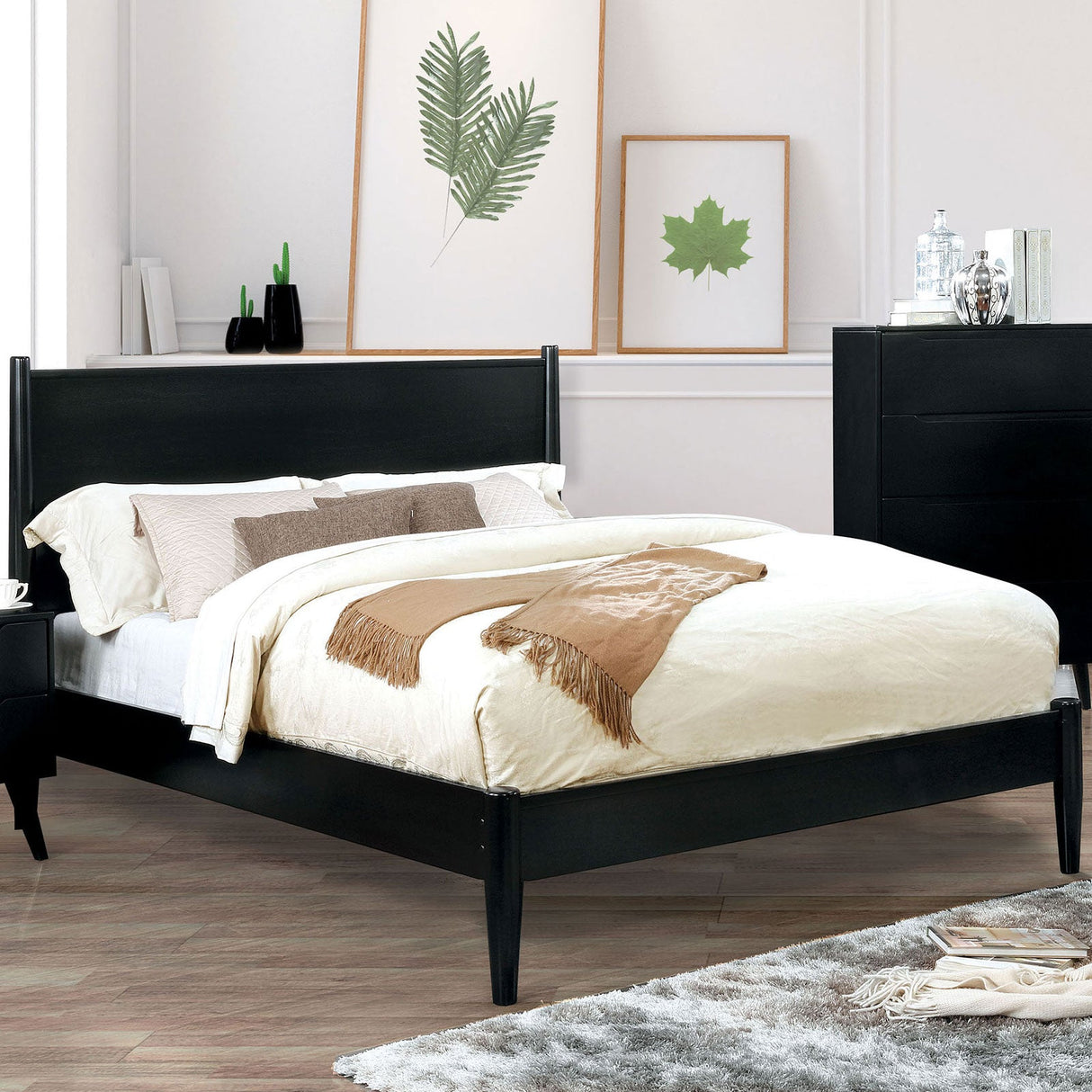 Lennart Black Full Bed by Furniture of America at Eve Furniture