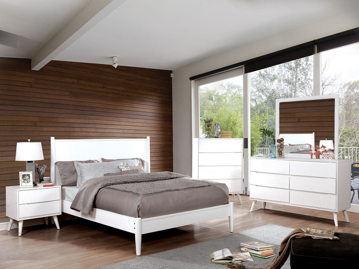 Lennart White King Bed by Furniture of America at Eve Furniture