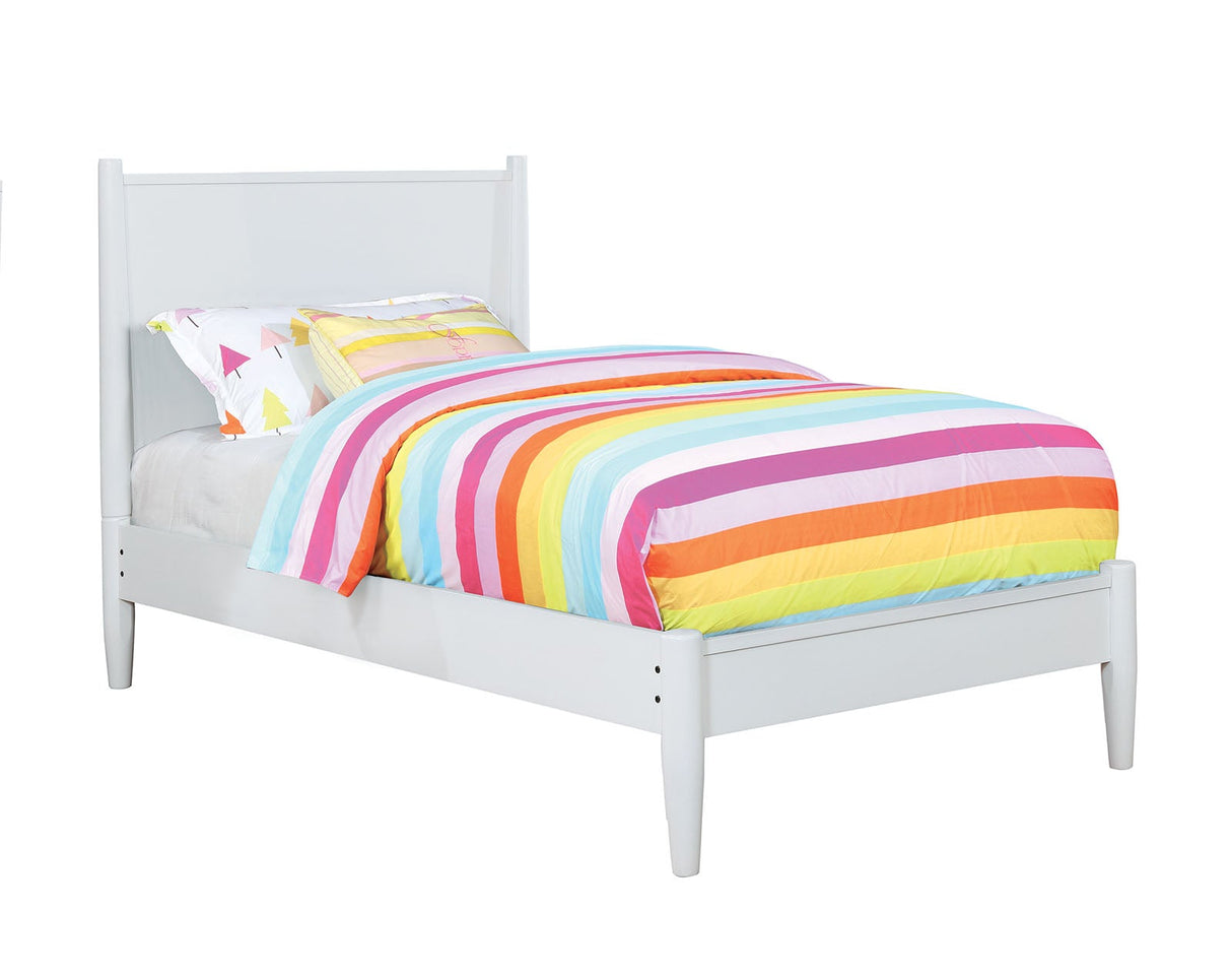 Lennart White Twin Bed by Furniture of America at Eve Furniture