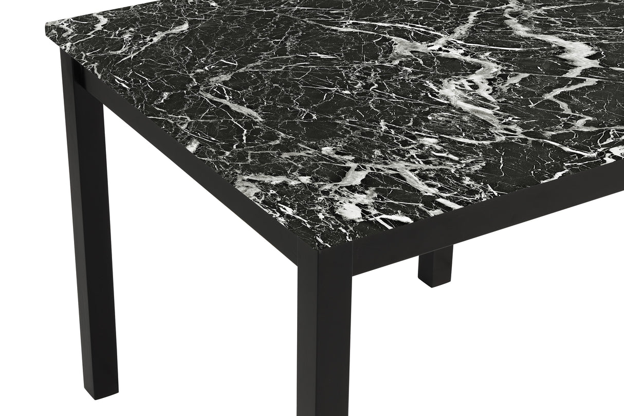 Lennon Black Velvet 5-Piece Counter Height Dining Set by Crown Mark at Eve Furniture