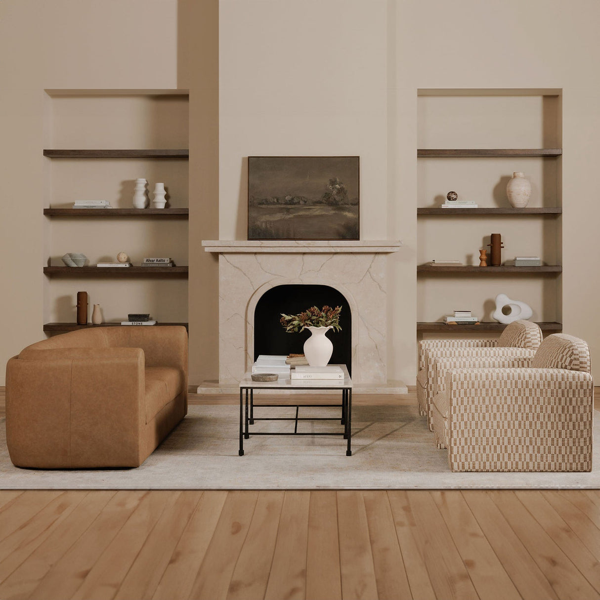 Leo Taupe Accent Chair by Moe's Home at Eve Furniture