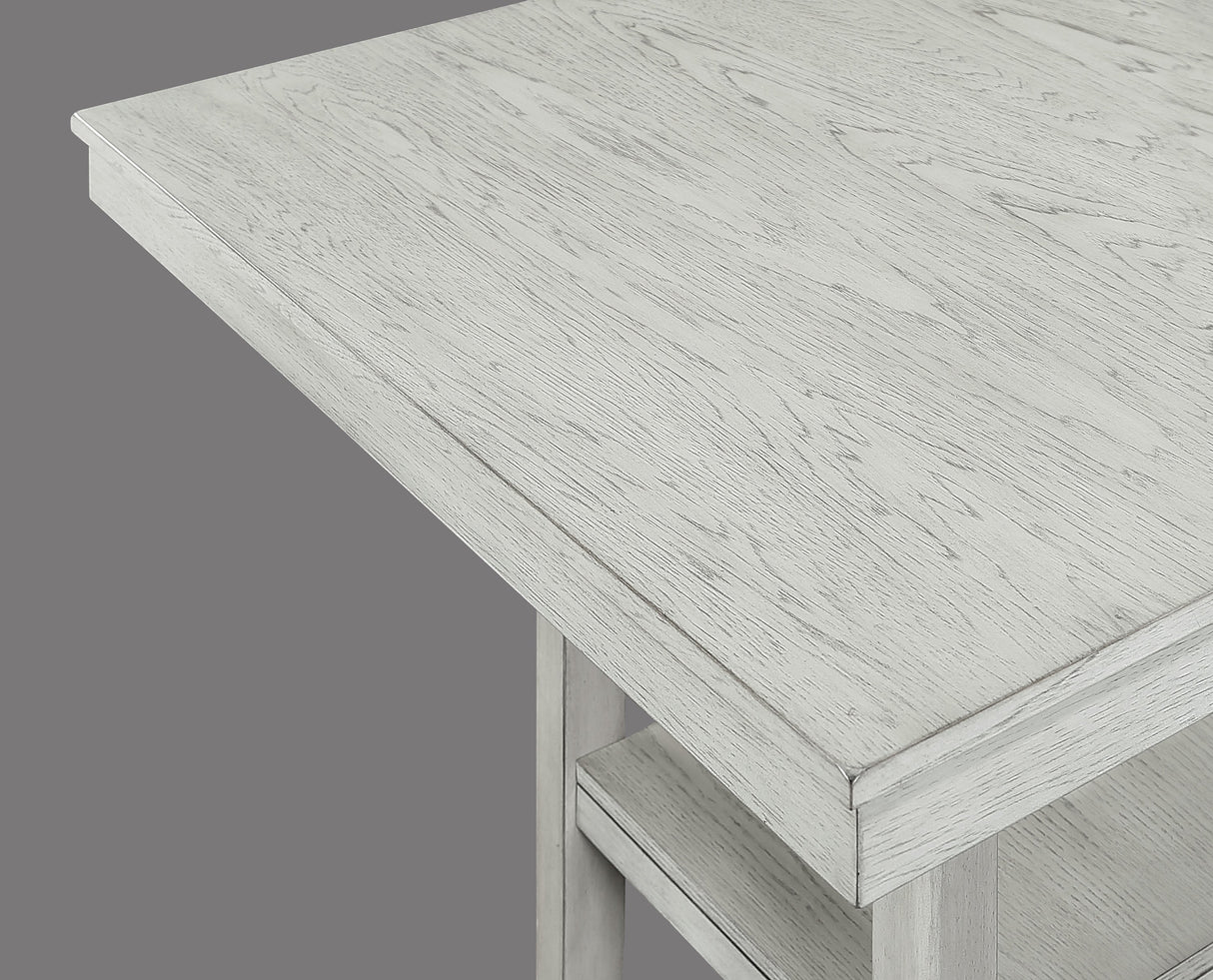 Lester Driftwood 5-Piece Counter Height Set by Crown Mark at Eve Furniture