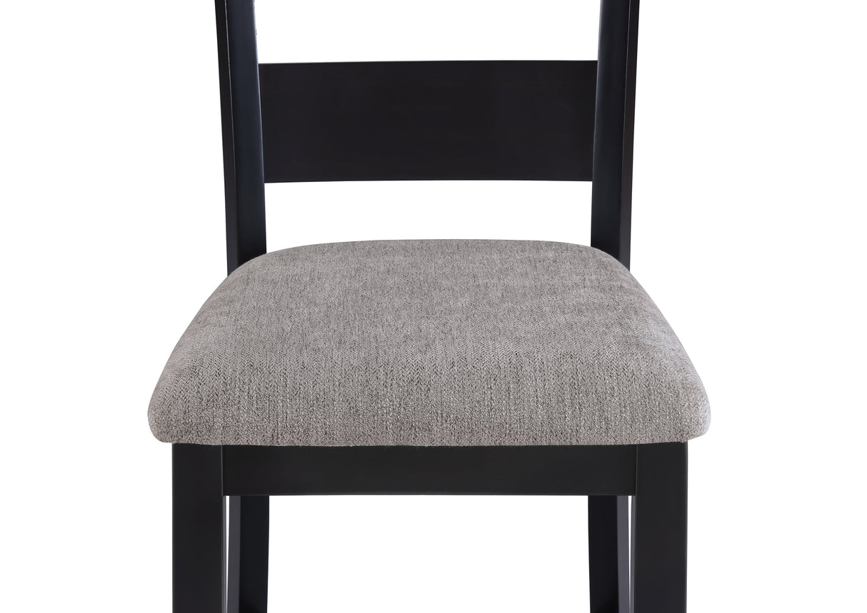 Lester Light Gray 5-Piece Counter Height Set by Crown Mark at Eve Furniture