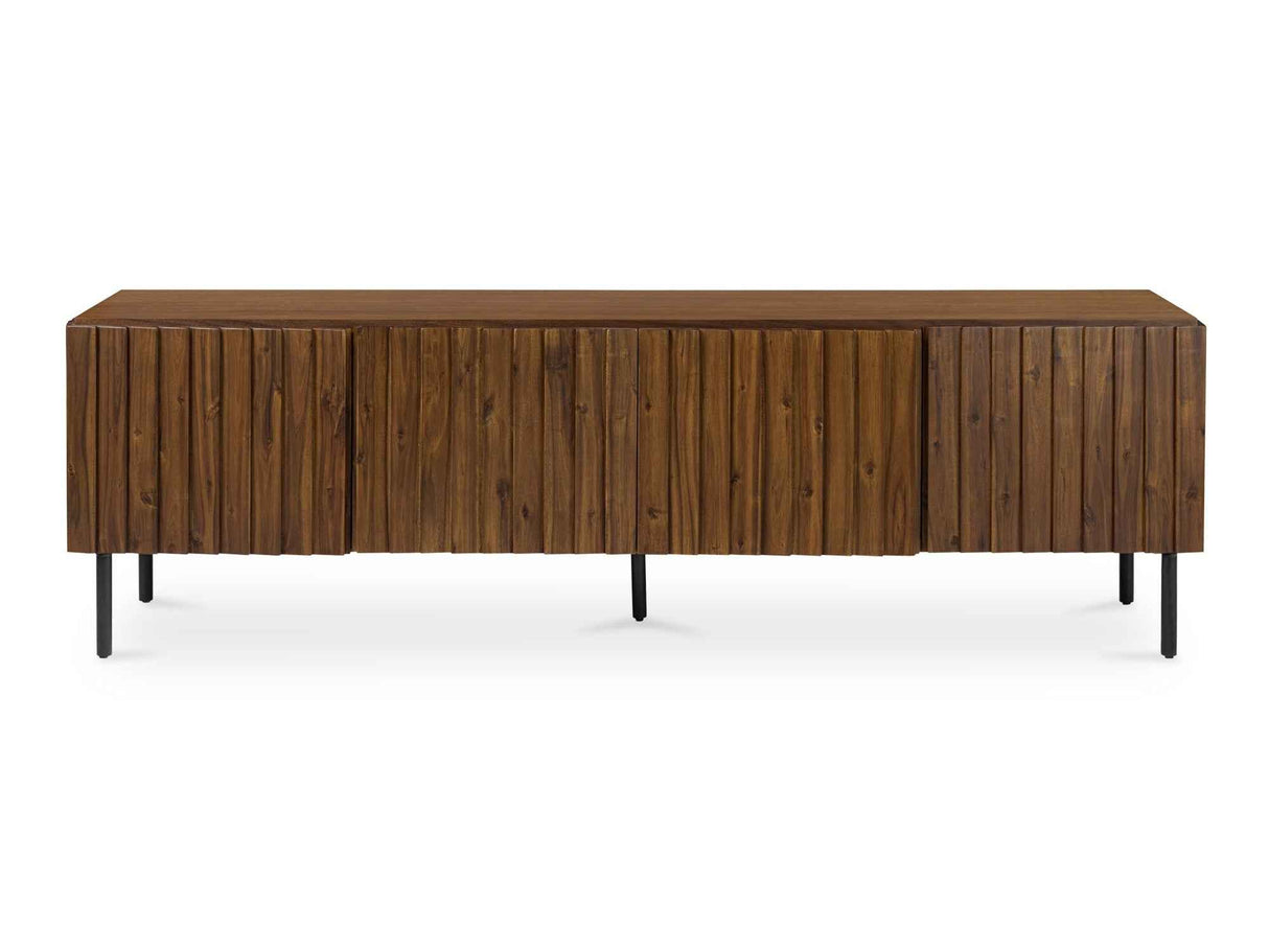 Lincoln Brown Media Cabinet by Moe's Home at Eve Furniture
