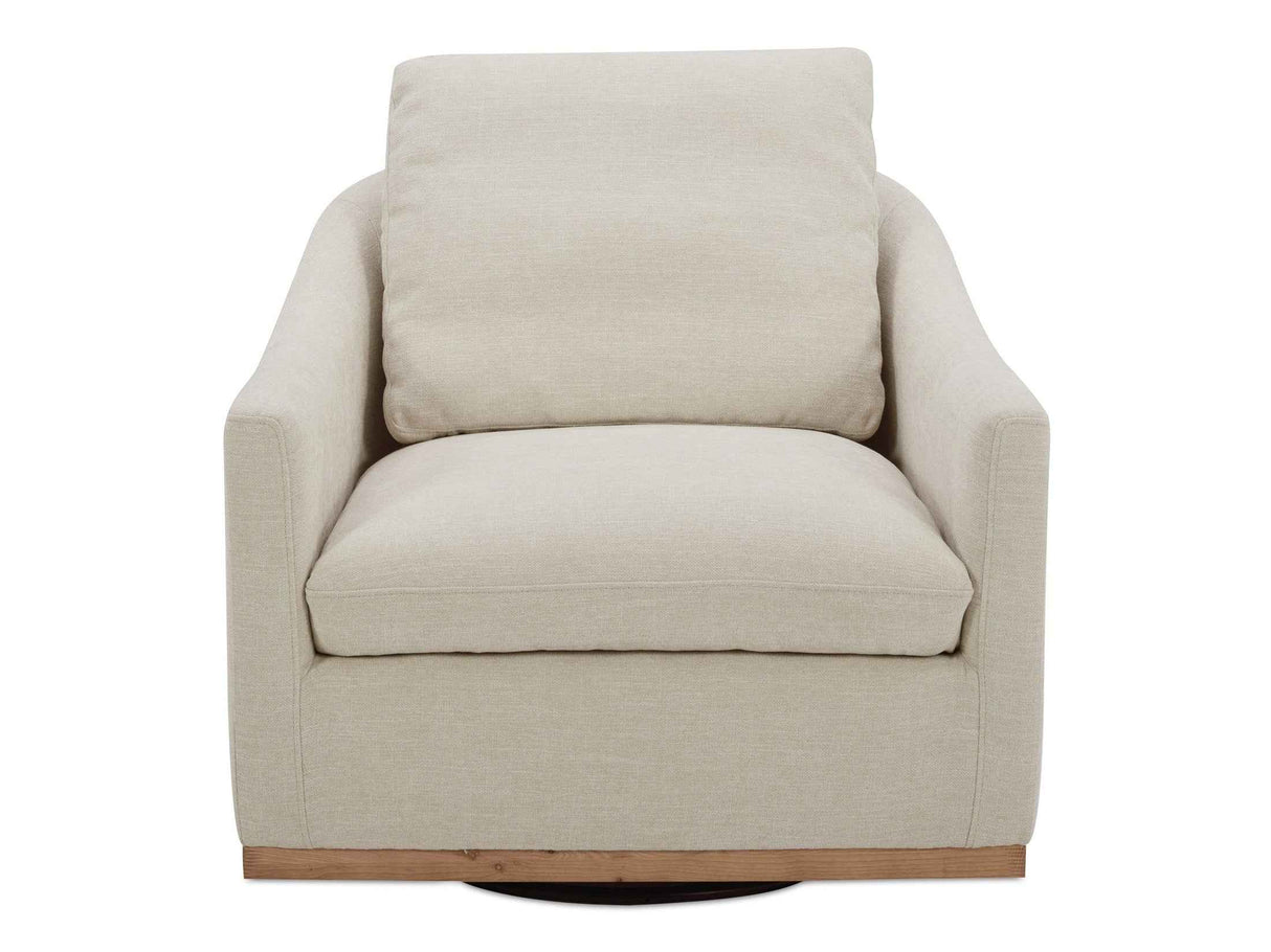 Linden Beige Swivel Chair