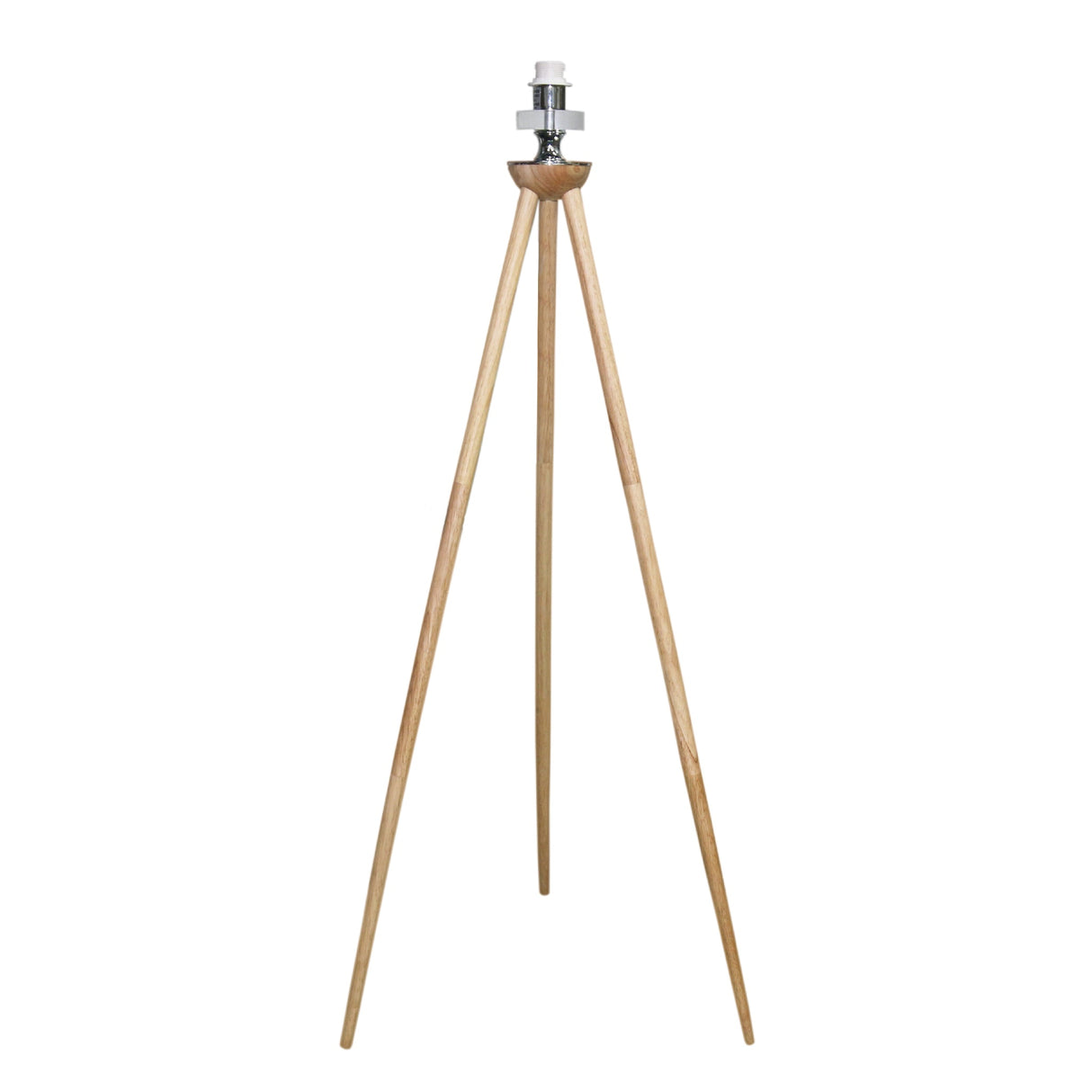 Lirios Three Legged Wooden Strip Floor Lamp - Natural by Ashcroft Imports at Eve Furniture