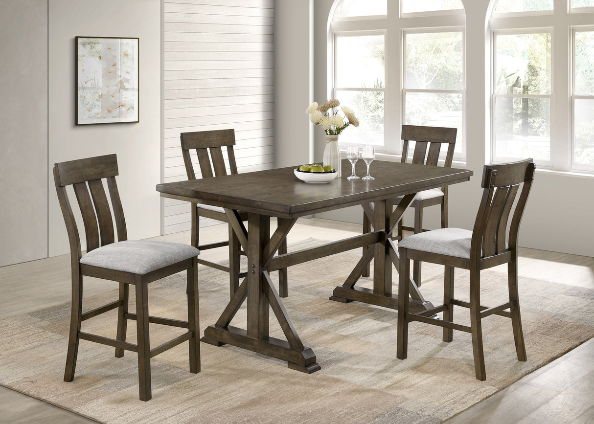 Lloyd Brown Counter Height Table by Crown Mark at Eve Furniture