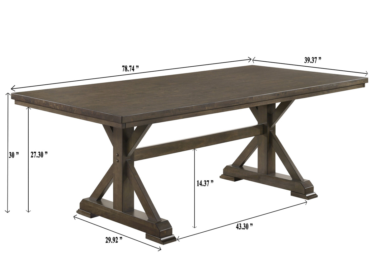 Lloyd Brown Rectangular Dining Table by Crown Mark at Eve Furniture