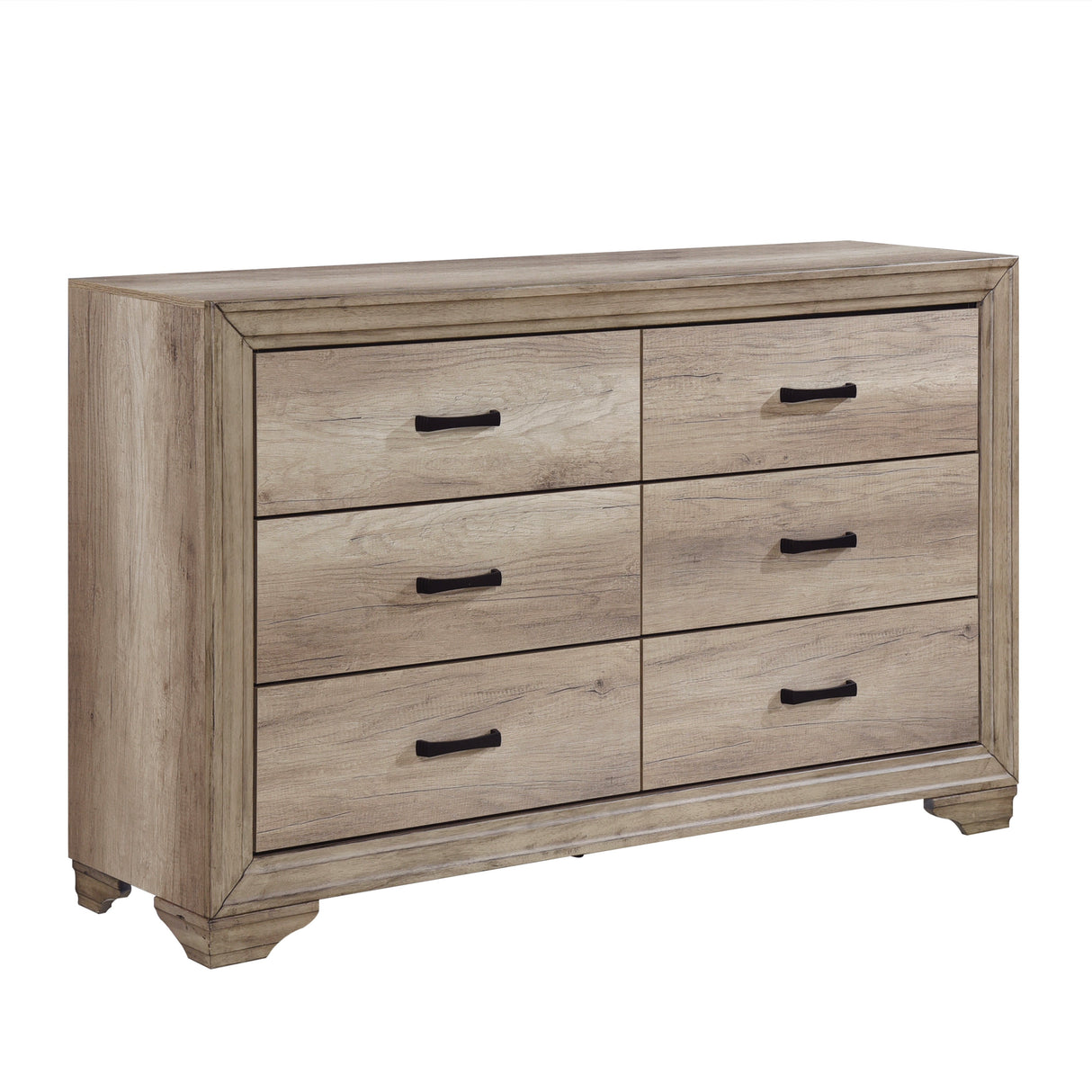 Lonan Natural Panel Bedroom Set by Homelegance at Eve Furniture