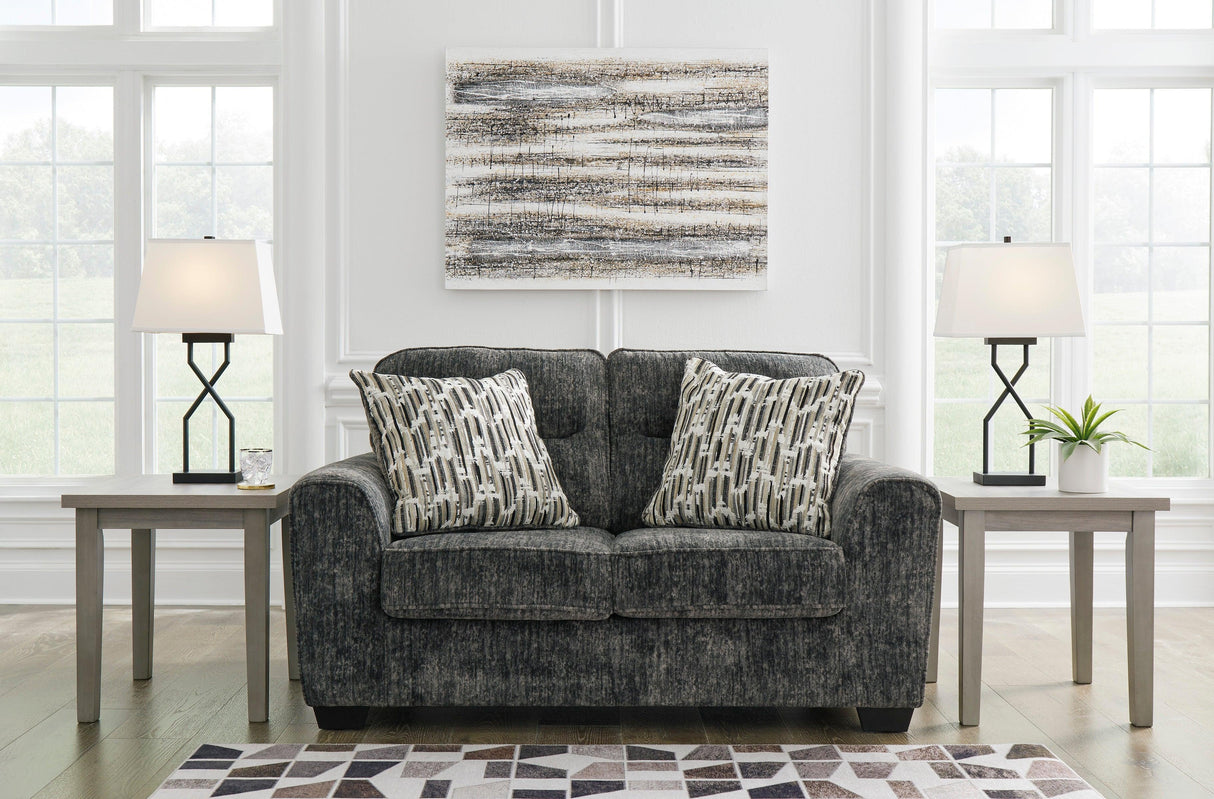 Lonoke Gunmetal Living Room Set by Ashley at Eve Furniture