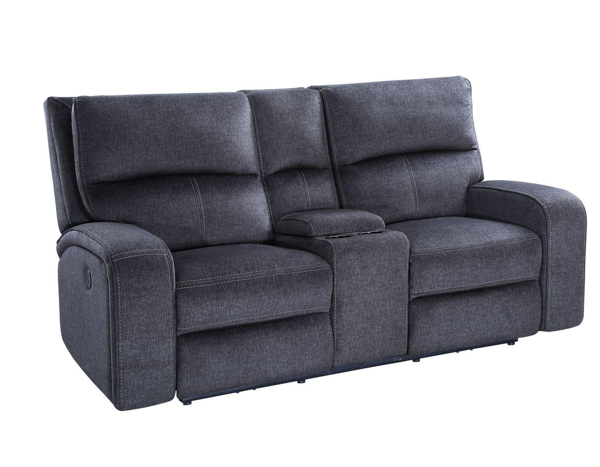 Lovell Charcoal Power Console Loveseat by Steve Silver at Eve Furniture