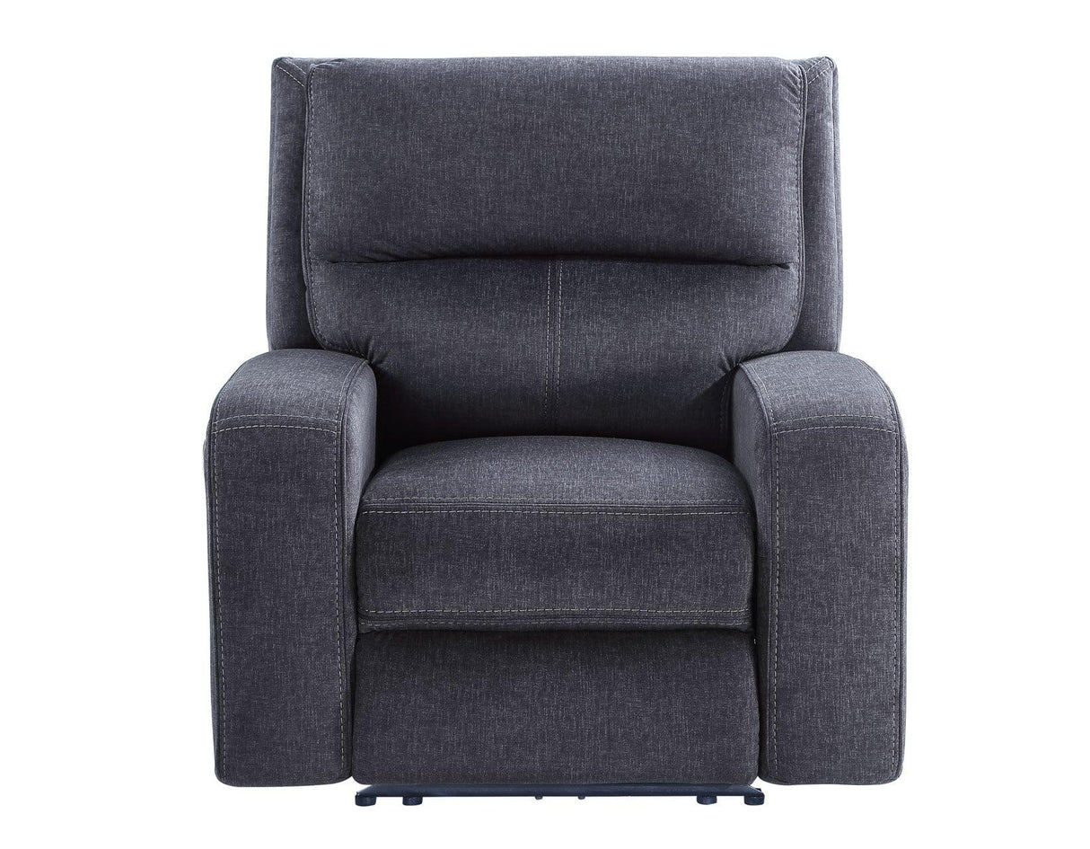 Lovell Charcoal Power Recliner by Steve Silver at Eve Furniture