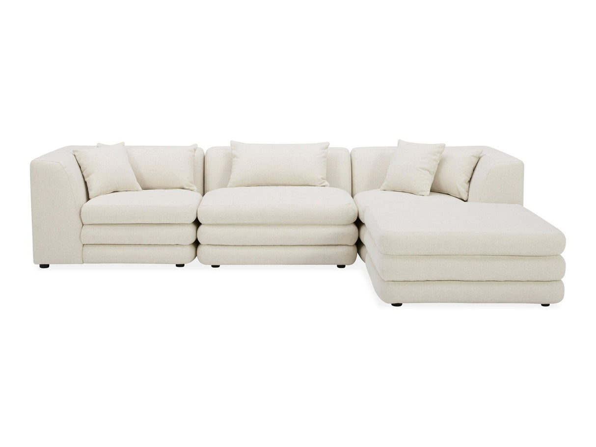 Lowtide Warm White Lounge Modular Sectional by Moe's Home at Eve Furniture