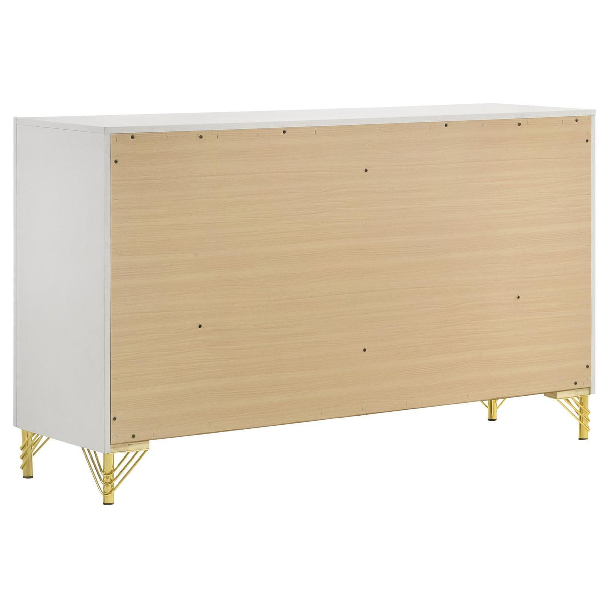 Lucia White 6-drawer Bedroom Dresser by Coaster at Eve Furniture