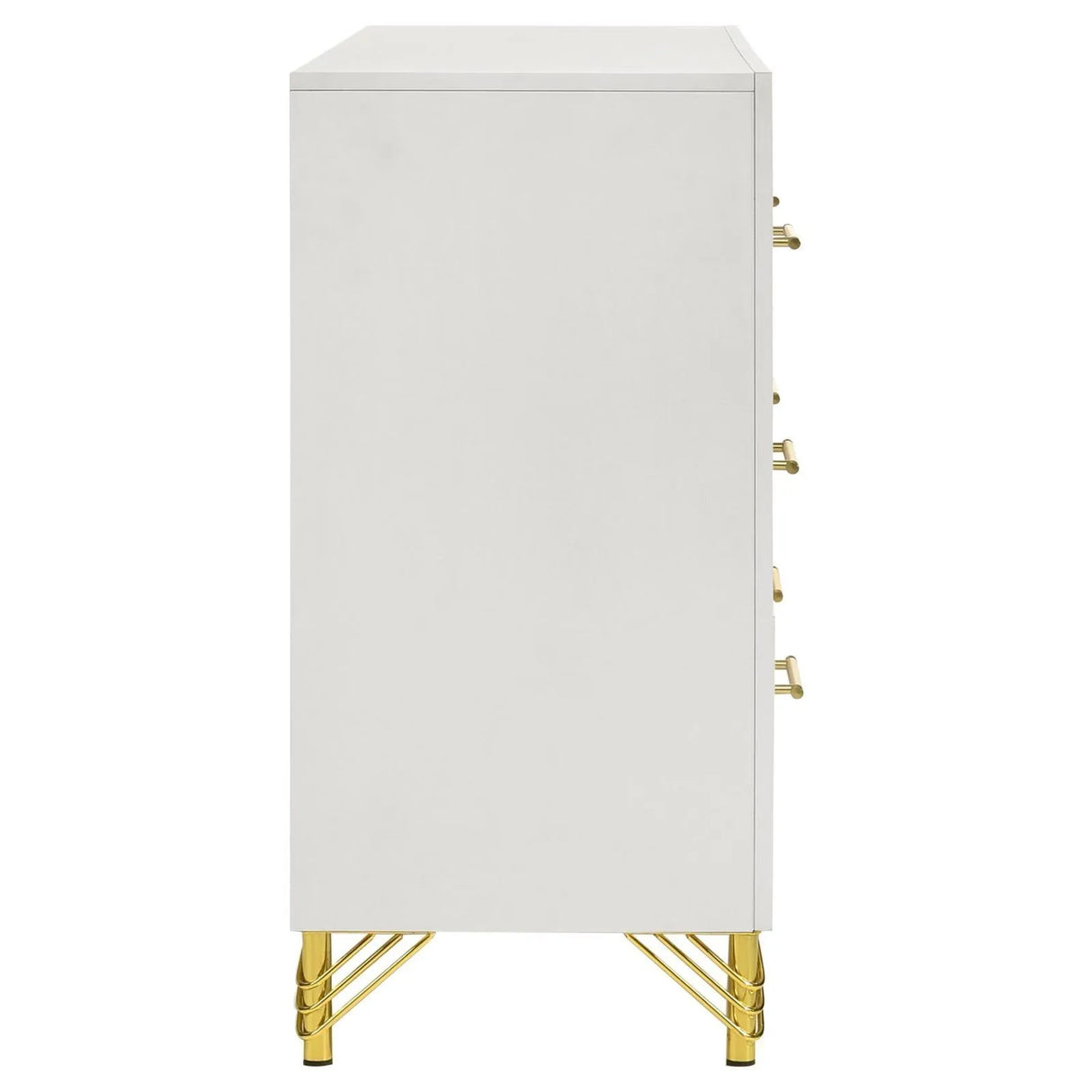 Lucia White 6-drawer Bedroom Dresser by Coaster at Eve Furniture