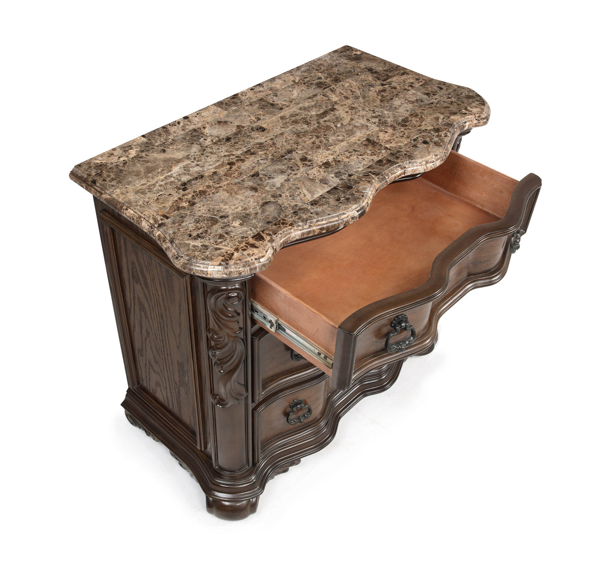 Ludwig Brown Nightstand by Crown Mark at Eve Furniture