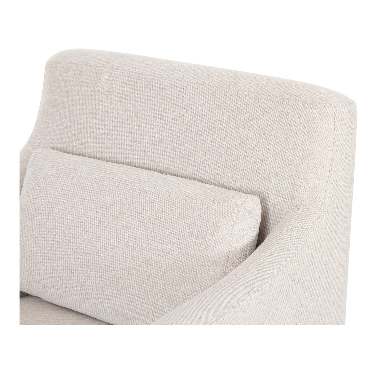Lydia Beige Slipcover Dining Chair by Moe's Home at Eve Furniture