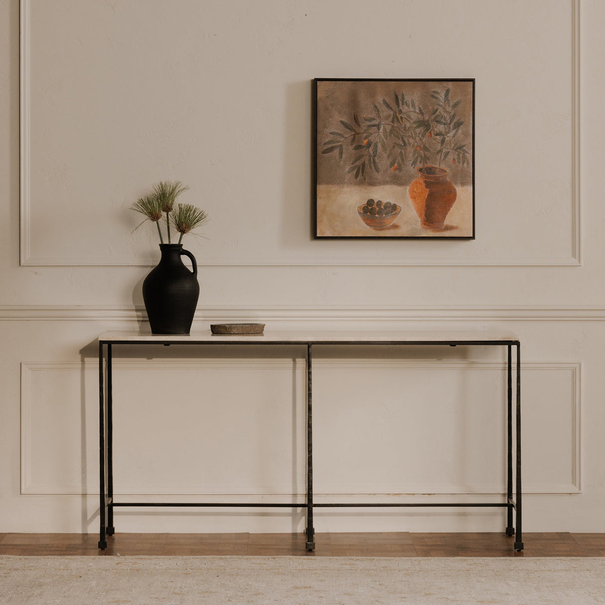 Lyra Black Terracotta Vase by Moe's Home at Eve Furniture